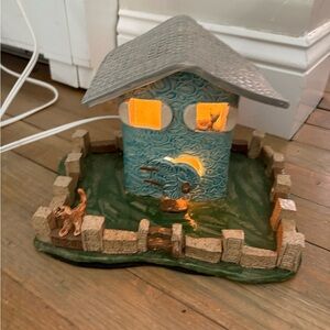 Charming Ceramic House Night Light